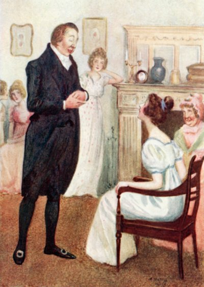 Illustration for Pride and Prejudice by Jane Austen by Arthur Wallis Mills