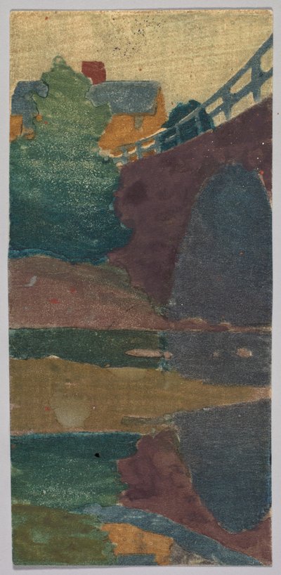The Old Bridge or Ipswich Bridge by Arthur Wesley Dow