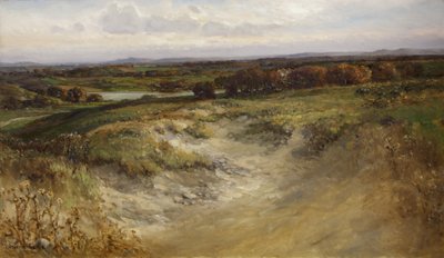 Landscape; formerly used as a background in a Natural History display case by Arthur Wilde Parsons