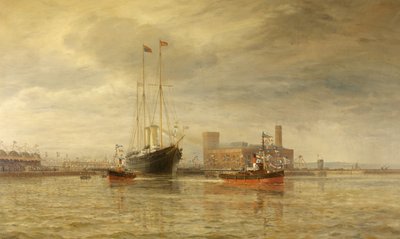Opening of the Royal Edward Dock, Avonmouth, July 9th by Arthur Wilde Parsons