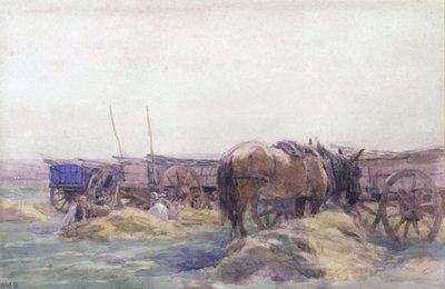 Hay Carts with Horse by Arthur Winter Shaw
