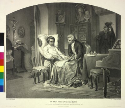 A Moment from the Last Days of Mozart by Artist Unknown