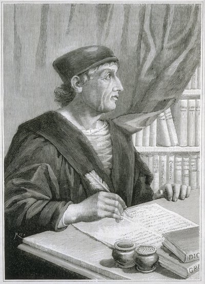 Antonio de Nebrija (1441-1522). English humanist and grammarian (engraving) by Artist Unknown