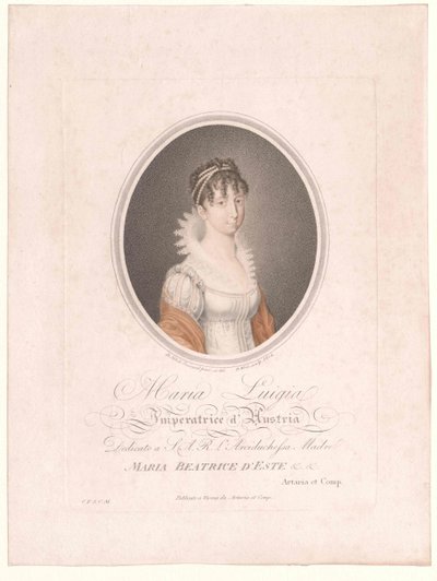 Archduchess Maria Luisa of Austro-Modena by Artist Unknown