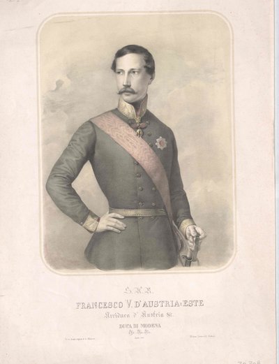 Archduke of Austria-Este Duke of Modena Francis V by Artist Unknown