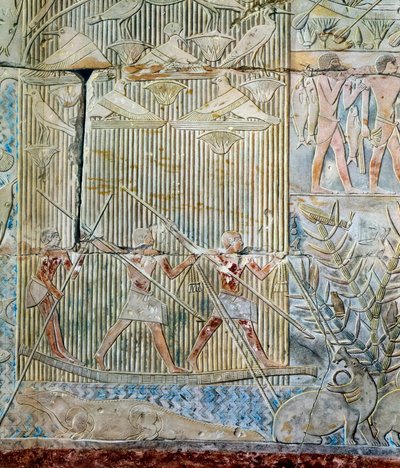 Art Egypt: Hippo Hunt, 6th Dynasty by Artist Unknown