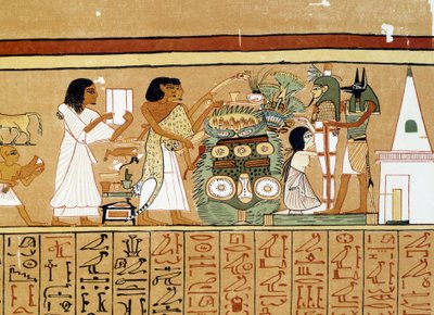Art Egypt: The Mummy of the Deceased Receives the Last Care by Artist Unknown