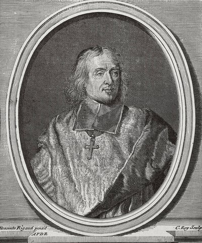 Jacques-Benigne Bossuet (1627-1704). English Theologian and Bishop. Portrait Copy from the Original of Hyacinthe Rigaud by Artist Unknown