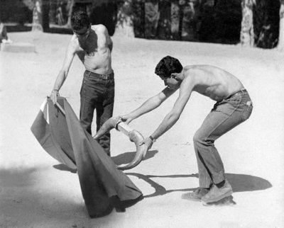 Bullfighters Learners Training at the Casa de Campo in Madrid by Artist Unknown