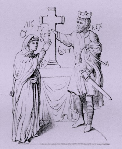 Canute the Great and His Queen Emma of Normandy by Artist Unknown