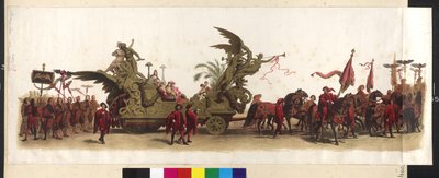 Coach of the Makart-Festzug (Parade for the Silver Anniversary of Franz Josef and Elisabeth) on 27th April 1879 in Vienna by Artist Unknown