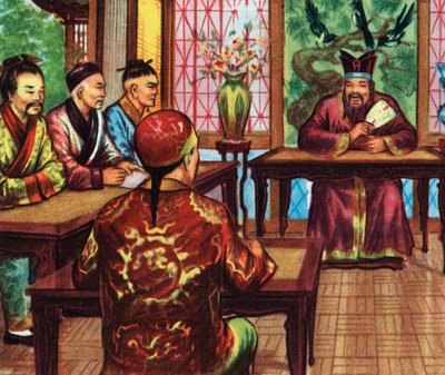 Confucius with His Students by Artist Unknown