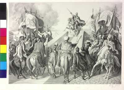 Coronation of Ferdinand I of Austria as King of Hungary in Bratislava on 28th September 1830 by Artist Unknown