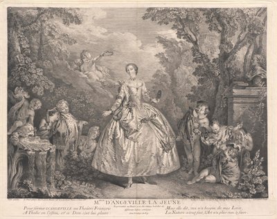 Dancer in Paris at the Court of King Louis XV, Angeville by Artist Unknown