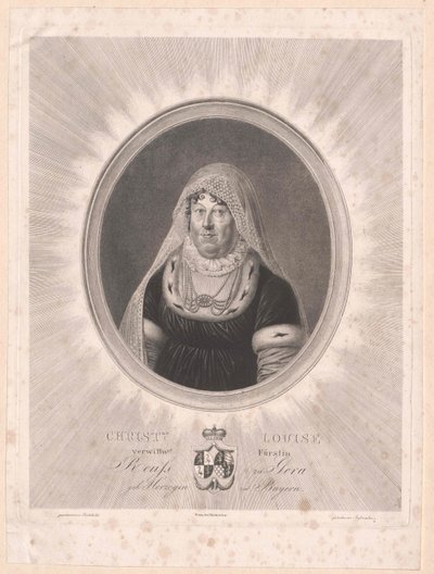 Duchess Louise of Bavaria (print) by Artist Unknown