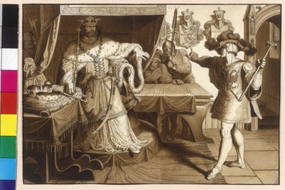 Emperor Rudolf of Habsburg Postulates King Ottokar II to Restitute the Imperial Fiefdom of Austria and Styria by Artist Unknown