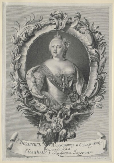 Empress of Russia Elisabeth by Artist Unknown