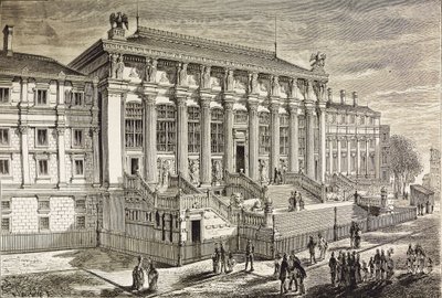 France. Paris. Court Justice in 19th century (engraving) by Artist Unknown