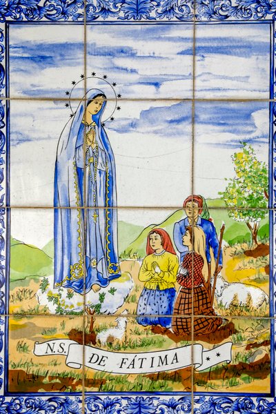 Fatima mosaic in Our Lady Armenian Catholic Monastery Church, Bzommar, 2022 by Artist Unknown