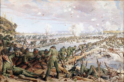 First World War: The Battle of Piave in June 1918 by Artist Unknown