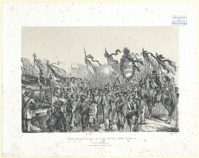 Funeral of Those Killed in Action on 13th and 14th March 1848 by Artist Unknown