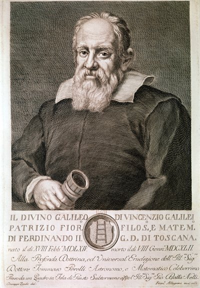 Galileo Galilei: Portrait by Artist Unknown