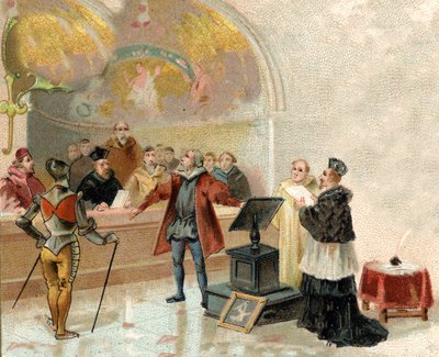 Galilei before the Holy Office in the Vatican in 1632 by Artist Unknown