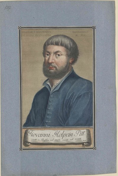 Hans Holbein (print) by Artist Unknown