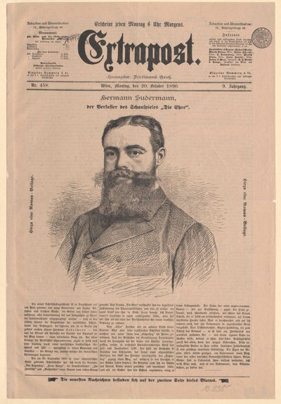 Hermann Sudermann by Artist Unknown