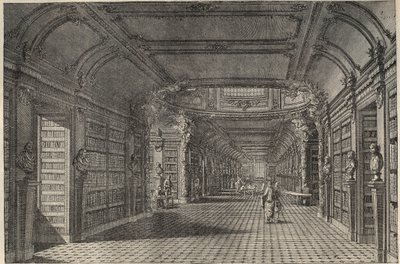 Interior of the Ancient Library of Saint Genevieve in the 18th Century by Artist Unknown