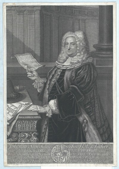 Johann Sigismund Holzschuher von Aspach and Harrlach on Thalheim by Artist Unknown