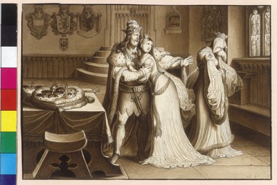 King Ottokar II Repudiates His Wife Margaret and Marries Cunigunde by Artist Unknown