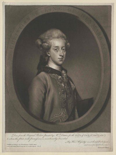 King Christian VII of Denmark by Artist Unknown
