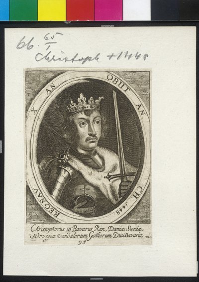 King Christopher III of Denmark and Sweden by Artist Unknown