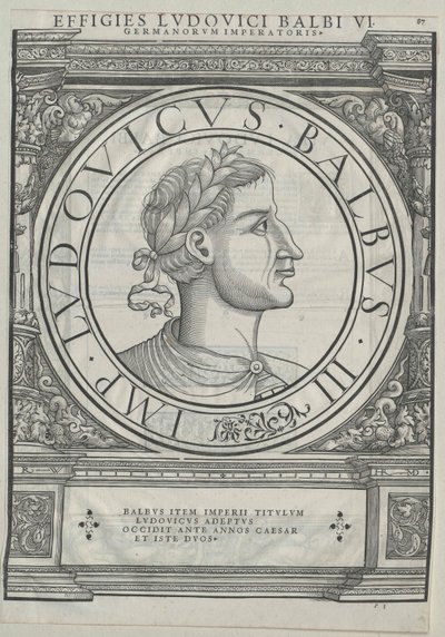 King Louis II the Stammerer of France by Artist Unknown
