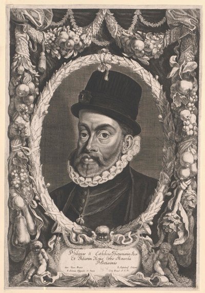 King of Spain Philip II by Artist Unknown
