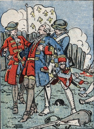 Louis Joseph Marquis de Montcalm died (1712-1759) commanding French troops in Canada, before Quebec by Artist Unknown