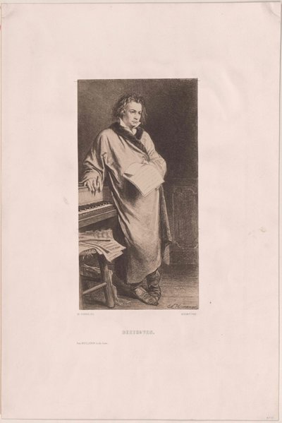 Ludwig van Beethoven by Artist Unknown