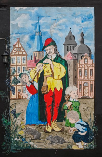 Pied Piper, Hamelin, Lower Saxony, Germany, Europe by Artist Unknown