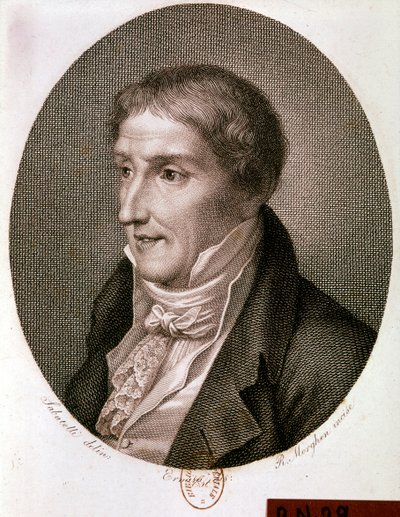 Portrait of Alessandro Volta (engraving) by Artist Unknown