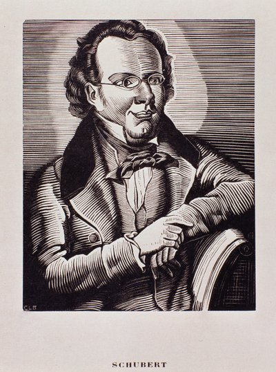 Portrait of Franz Schubert (Caricature) by Artist Unknown