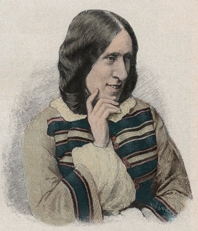 Portrait of George Eliot, Pseudonym of Mary Ann Evans, English Novelist by Artist Unknown