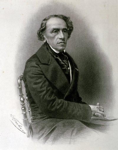 Portrait of Giacomo Meyerbeer by Artist Unknown