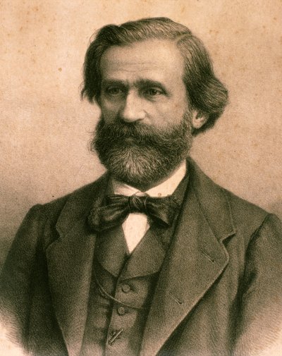 Portrait of Giuseppe Fortunino Francesco Verdi by Artist Unknown