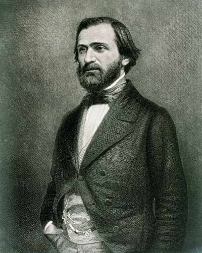 Portrait of Giuseppe Fortunino Francesco Verdi by Artist Unknown