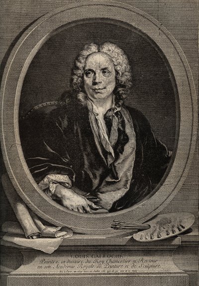 Portrait of Louis Galloche by Artist Unknown