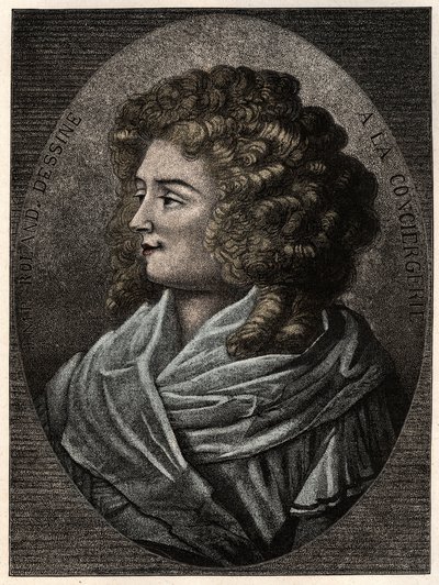 Portrait of Manon Roland Philipon dite Madame Roland, member of the Girondist faction during the French Revolution by Artist Unknown