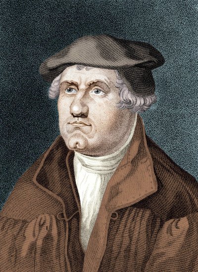 Portrait of Martin Luther - Engraving by Artist Unknown