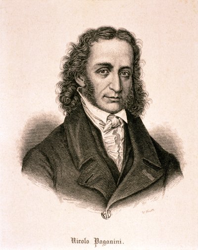 Portrait of Niccolò Paganini by Artist Unknown