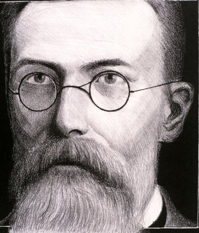 Portrait of Nikolai Andreevich Rimsky-Korsakov by Artist Unknown